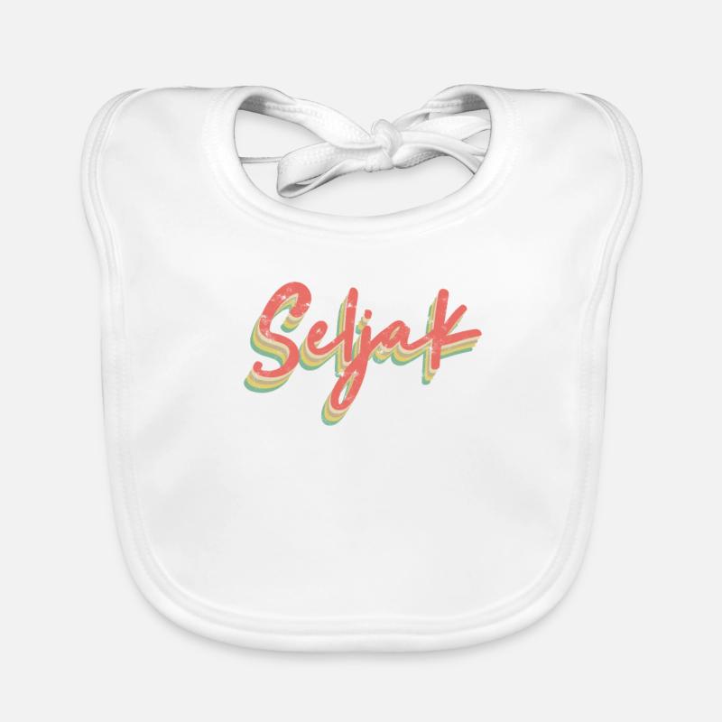 Balkan Jugo Spruch - Seljak - Bauer - retro - Baby Bio-Lätzchen