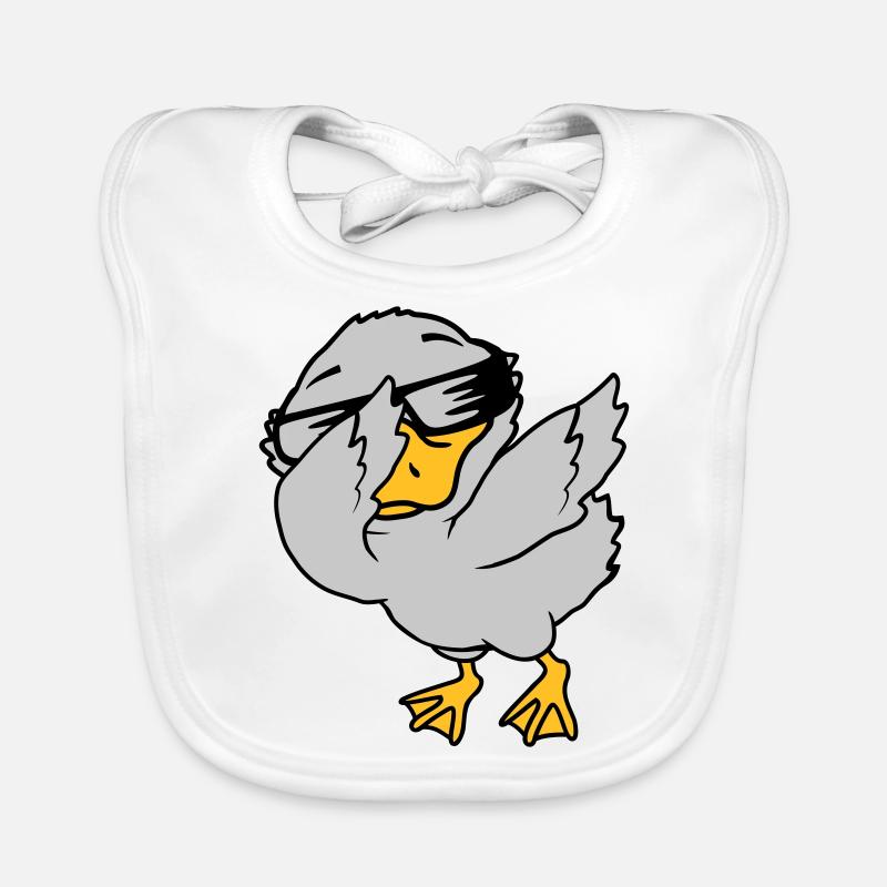 Dabbing Party Ducklings Cool Bavoir bio Bébé