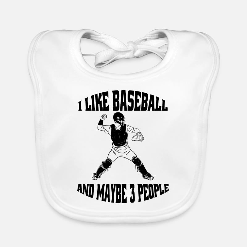 Baseball Baseballliebhaber Geschenk Baseballspiel Baby Bio-Lätzchen