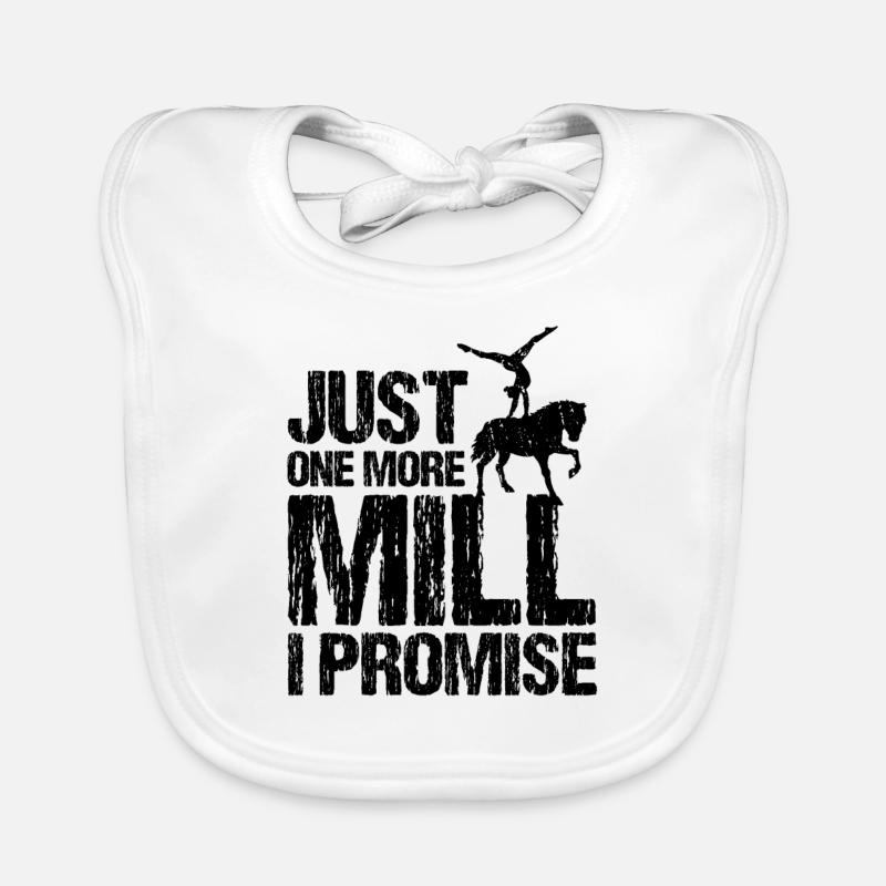 Conception acrobatique de voûte et cheval équestre Bavoir bio Bébé