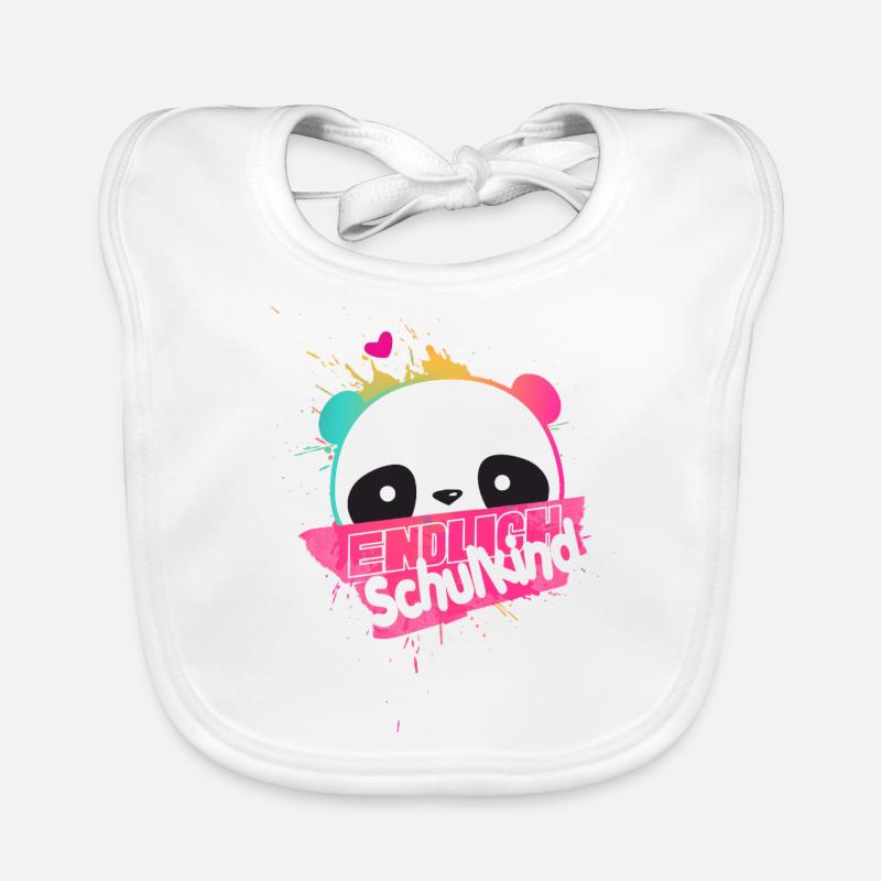 Endlich Schulkind, Einschulung Baby Bio-Lätzchen