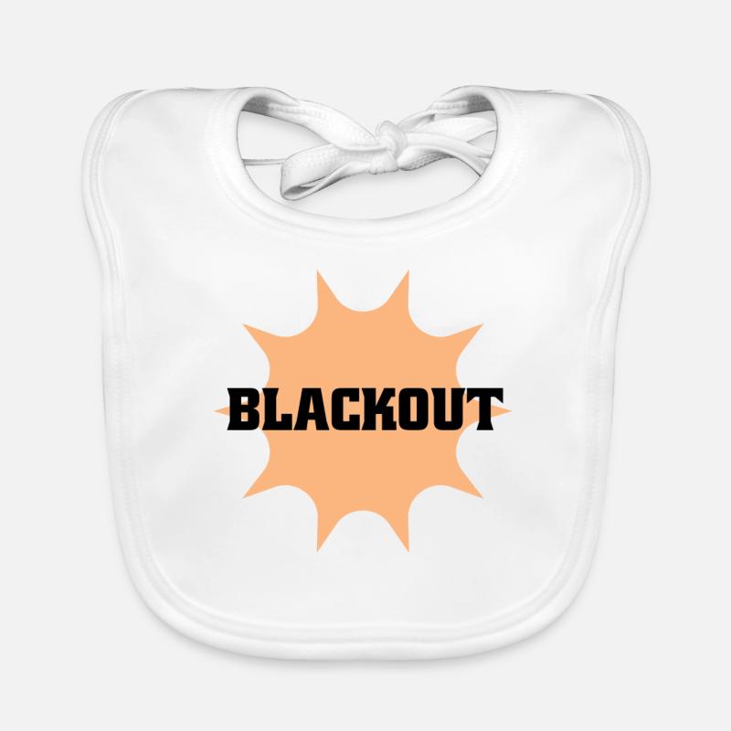 Blackout - Baby Bio-Lätzchen - Weiß