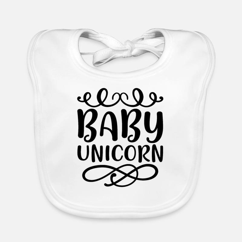 Bébé Einhorn Licorne Bavoir bio Bébé