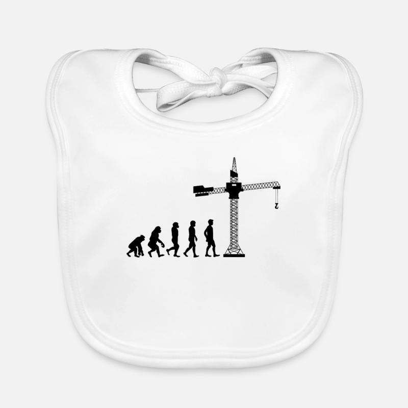 Construction Worker Construction Crane Operator Crane Driver Gift Idea Organic Baby Bibs