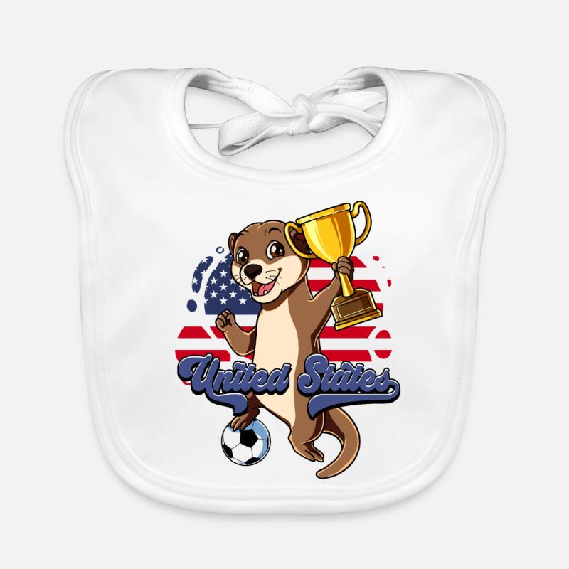 Usa Soccer Bavoir bio Bébé