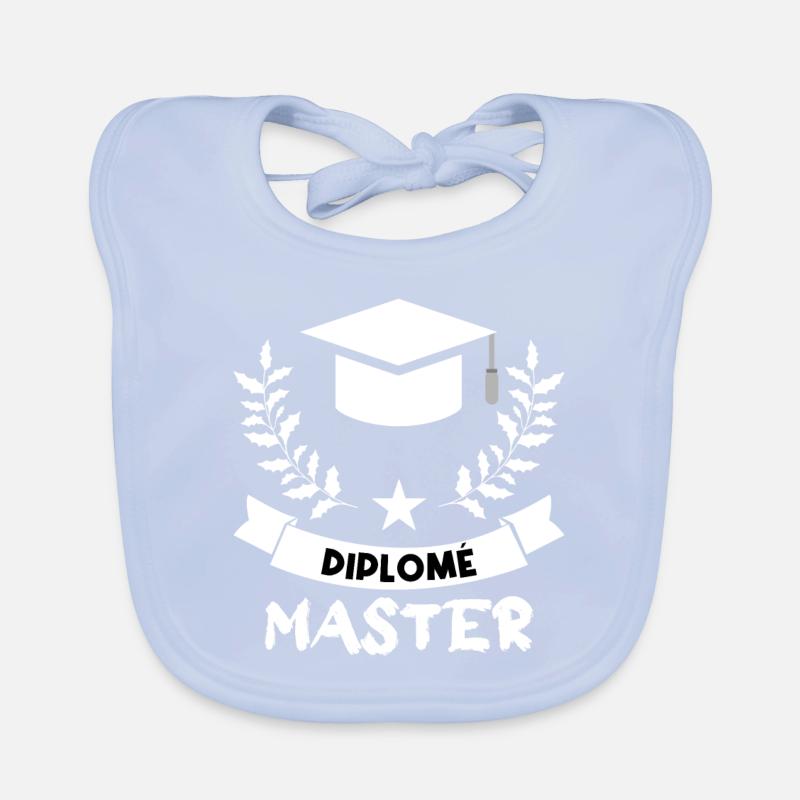 Diplôme Master. Bavoir bio Bébé