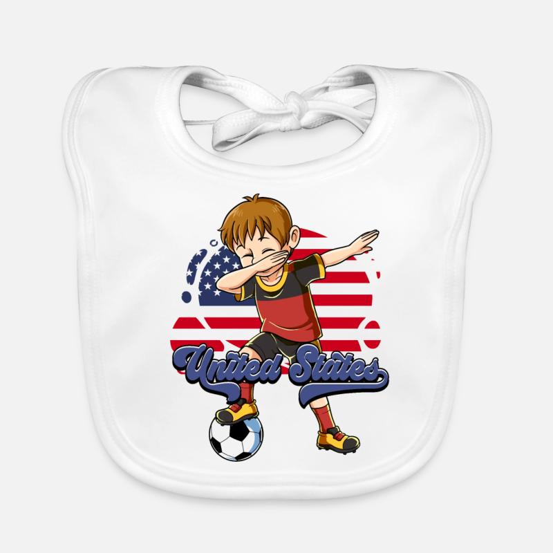 Usa Soccer Bavoir bio Bébé