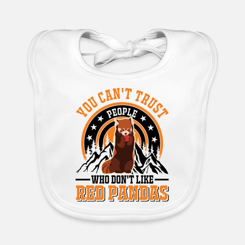 Red Panda Gift Cat Bear Organic Baby Bibs