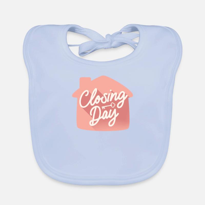 Jour de clôture Mignon Agent Immobilier Cadeau Maison Bavoir bio Bébé