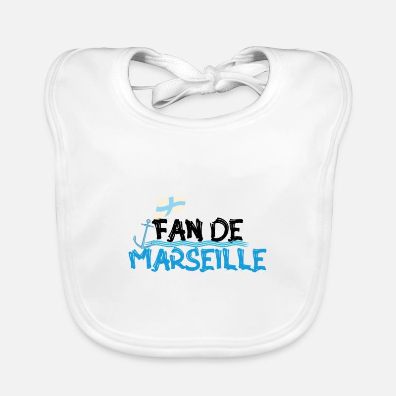 Fan de Marseille Bavoir bio Bébé