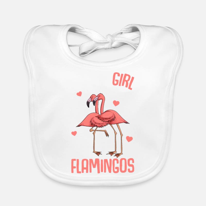Flamingo Mädchen Kinder Baby Bio-Lätzchen