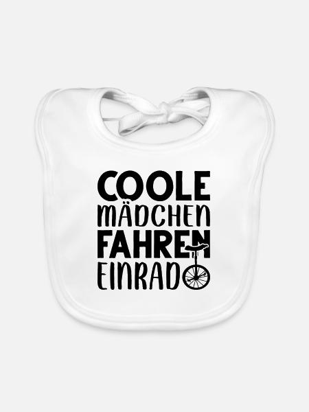 Einrad - Baby Bio-Lätzchen - Weiß
