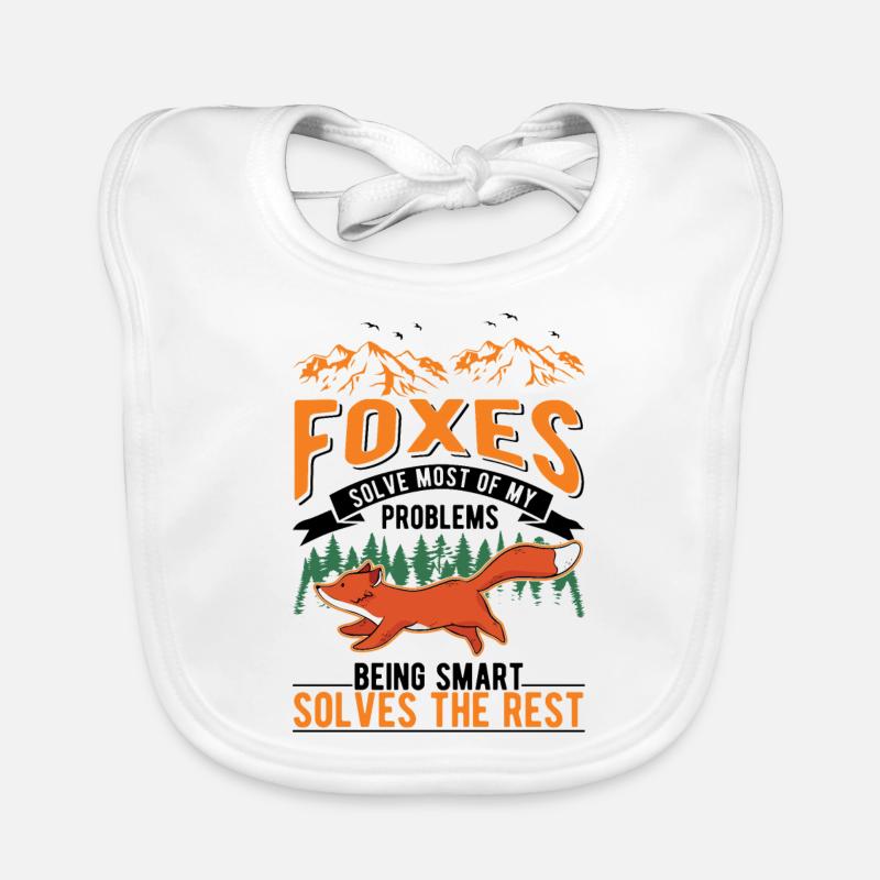 Fox Cadeau Renard Roux Bavoir bio Bébé