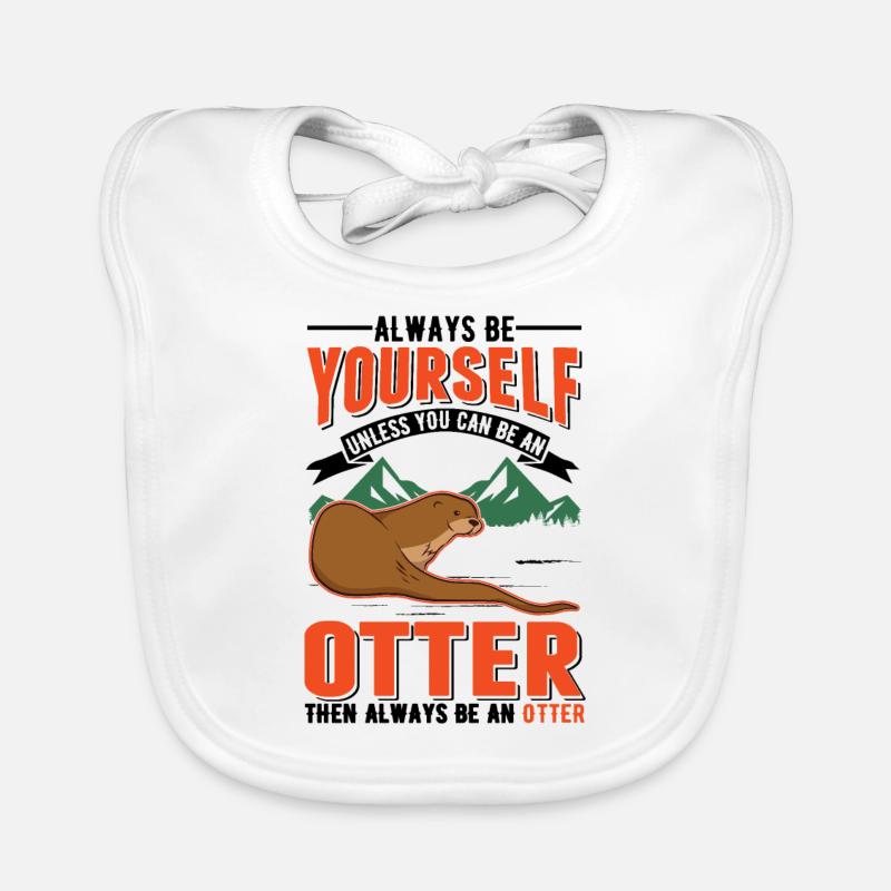 Otter Otter Sea Otter Organic Baby Bibs