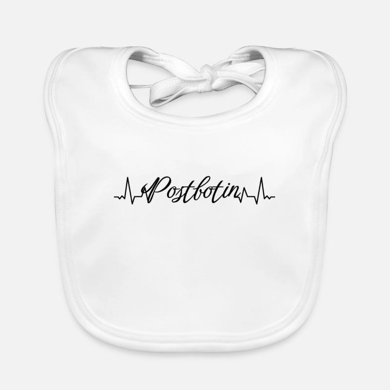 Postboten Herzschlag Postbote Postbotin Baby Bio-Lätzchen