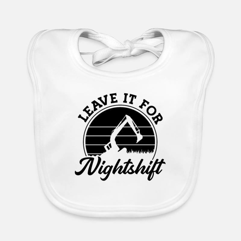 Excavators Excavator Driver Construction Construction Worker Gift Idea Organic Baby Bibs