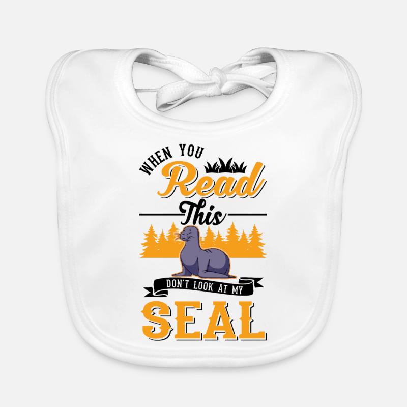 Seal Cadeau Phoque Lion de Mer Bavoir bio Bébé
