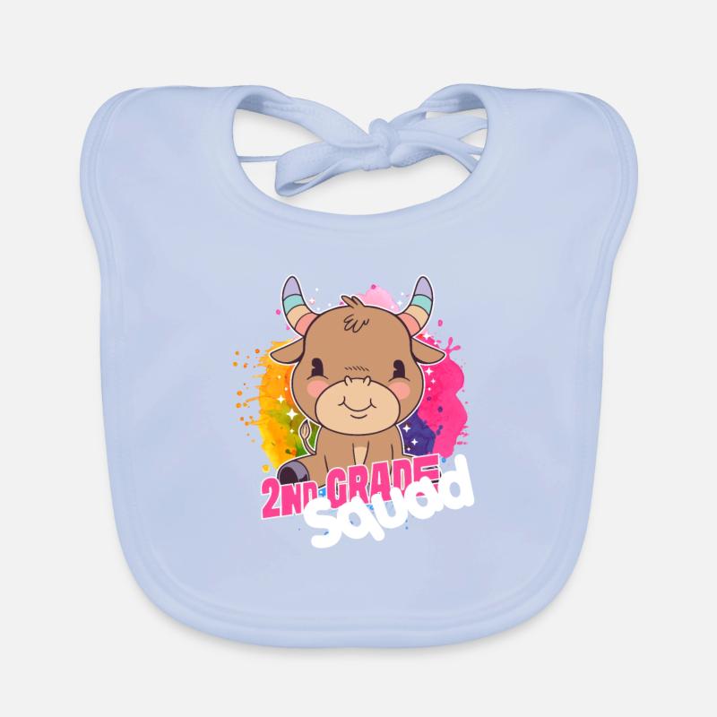 2nd Grade Squad, Second Grader Organic Baby Bibs
