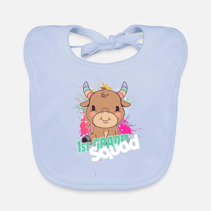 Finally 1st Grade, First Grader Organic Baby Bibs