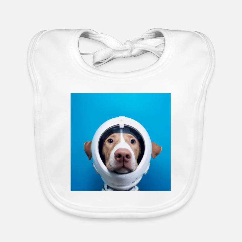 Chien dans l’espace Bavoir bio Bébé