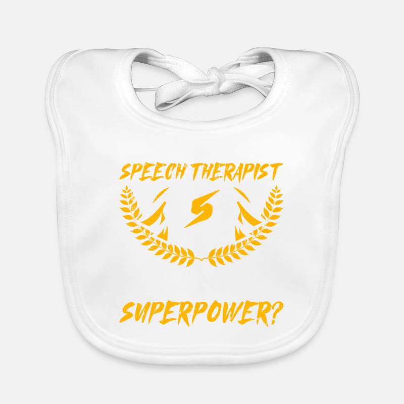 Sprachtherapeut Logopäde Geschenk Baby Bio-Lätzchen