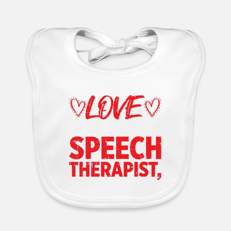 Sprachtherapeut Logopäde Geschenk Baby Bio-Lätzchen