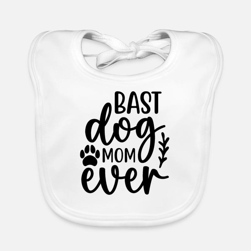 Meilleure maman de chien de tous les temps Bavoir bio Bébé