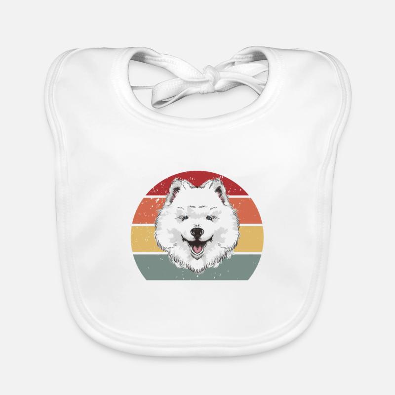 Dog design hairy Organic Baby Bibs