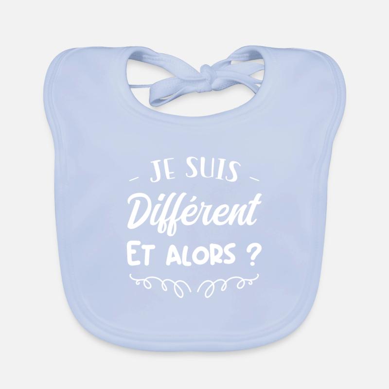 Je suis différent, et alors ? Bavoir bio Bébé