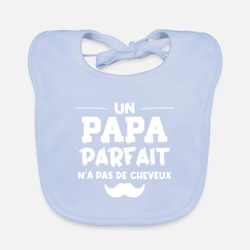 papa parfait sans cheveux Bavoir bio Bébé