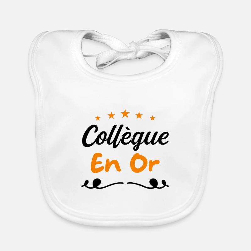 Collegue en or Bavoir bio Bébé