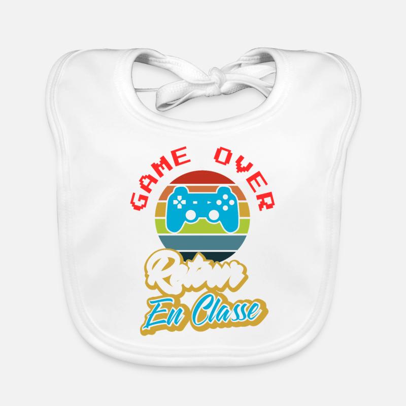 game over - retour à l école Bavoir bio Bébé
