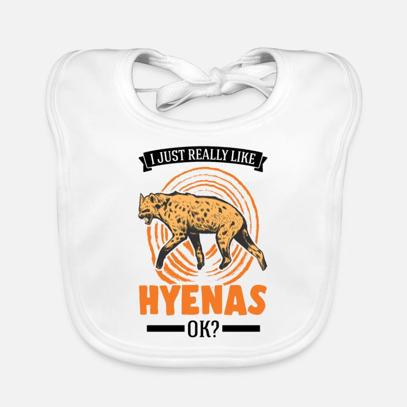 I just really like Hyenas Erdwolf Hyäne Baby Bio-Lätzchen