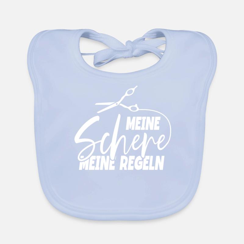 Mes ciseaux Mes règles Coiffeur Bavoir bio Bébé