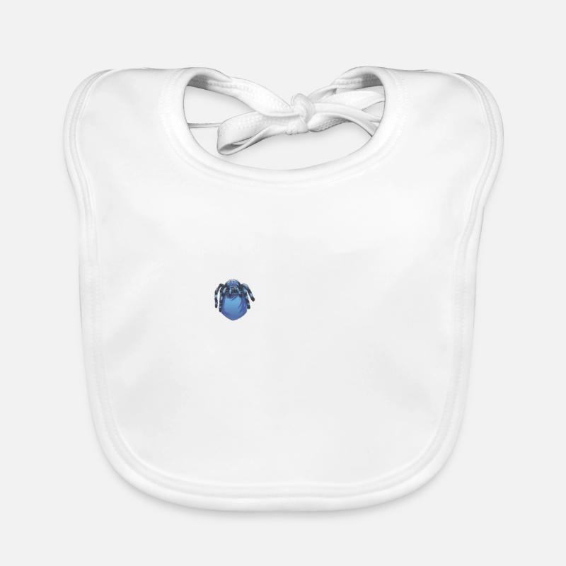 Tarantula large spider with spider web thread Organic Baby Bibs