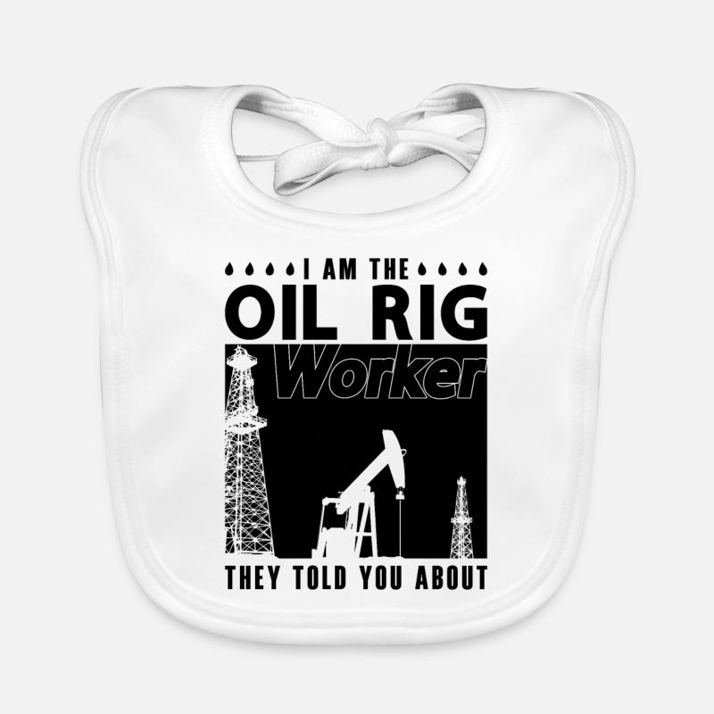 Ich Bin Der Bohrinselarbeiter Ölfeldarbeiter Baby Bio-Lätzchen