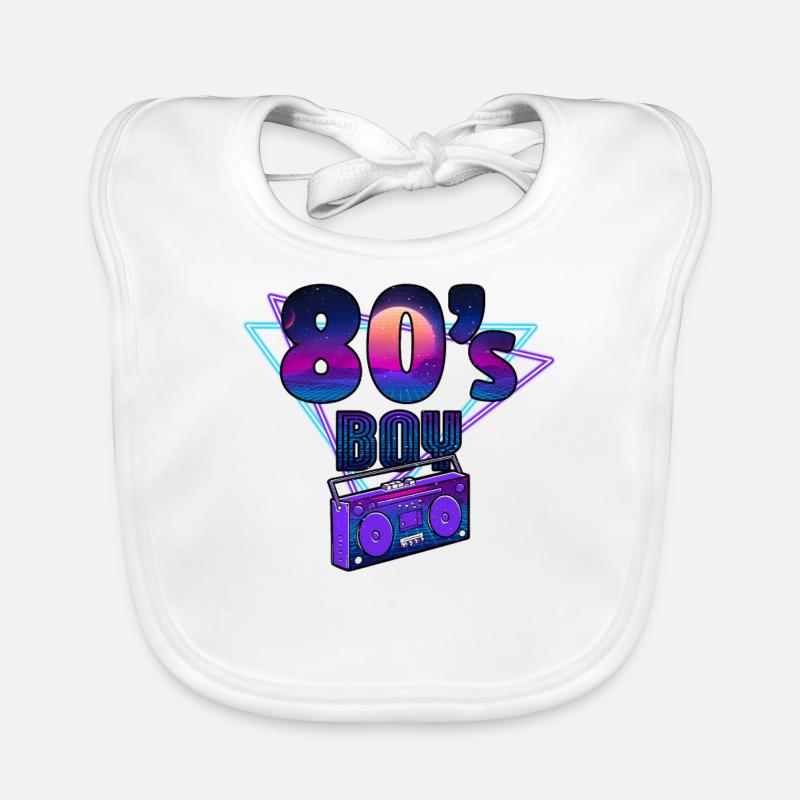 80s 80s Men Organic Baby Bibs