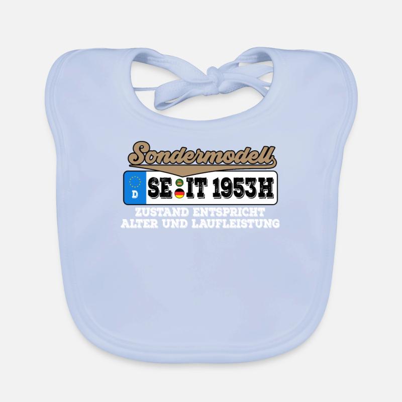 1953 Kennzeichen Geburtstag Baby Bio-Lätzchen