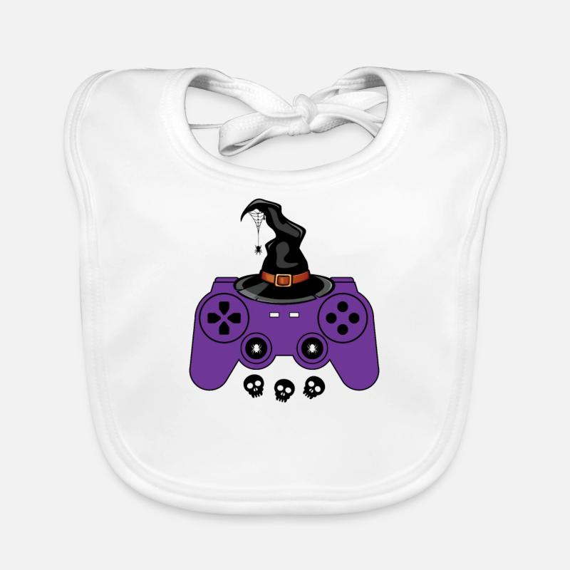 Halloween Controller Videospiel Gaming Gamer Baby Bio-Lätzchen
