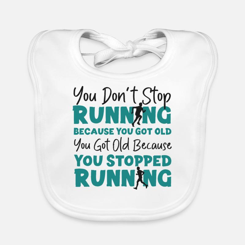 Running Runner Half Marathon Baby Bio-Lätzchen