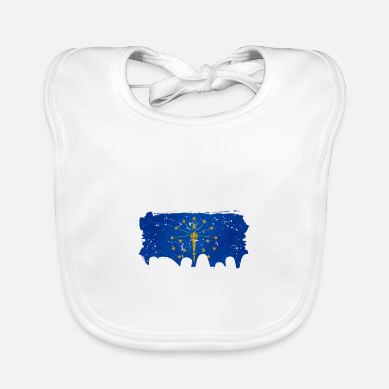 Indiana - Bavoir bio Bébé - blanc
