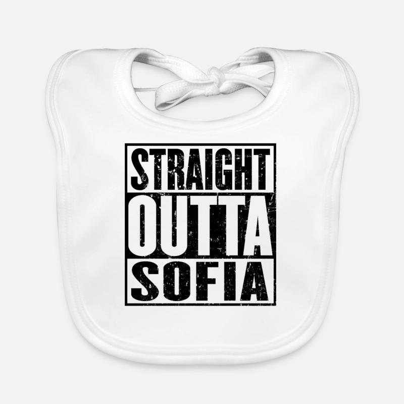 Straight Outta Sofia Vintage Bavoir bio Bébé