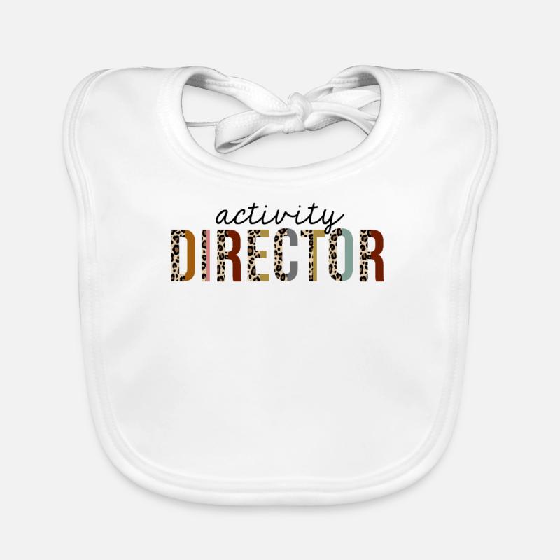 Activity Director Leopard Print Lustig Baby Bio-Lätzchen