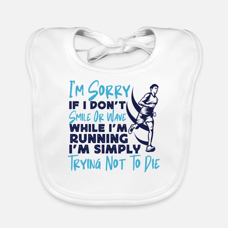 Running Runner Half Marathon I'm Baby Bio-Lätzchen