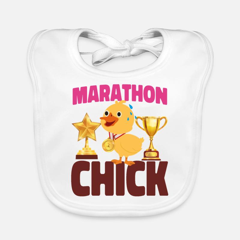 Running Runner Half Marathon Baby Bio-Lätzchen