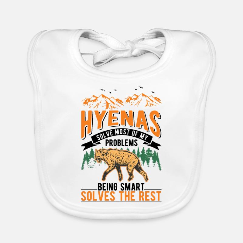 Hyena Gift Earth Wolf Hyena Organic Baby Bibs