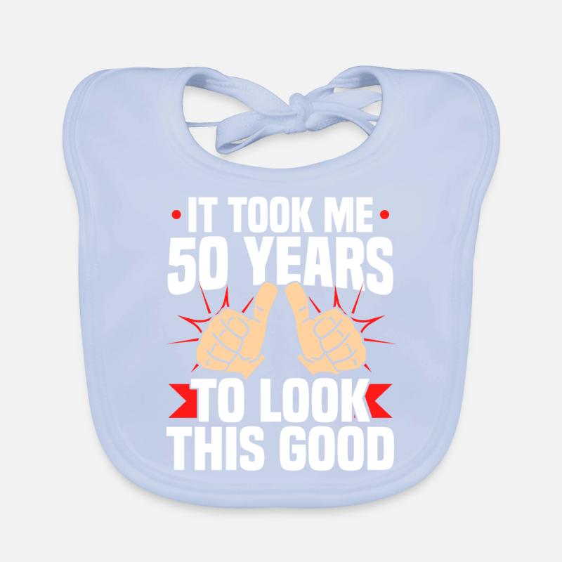 Il a fallu 50 ans drôle 50e anniversaire Bavoir bio Bébé