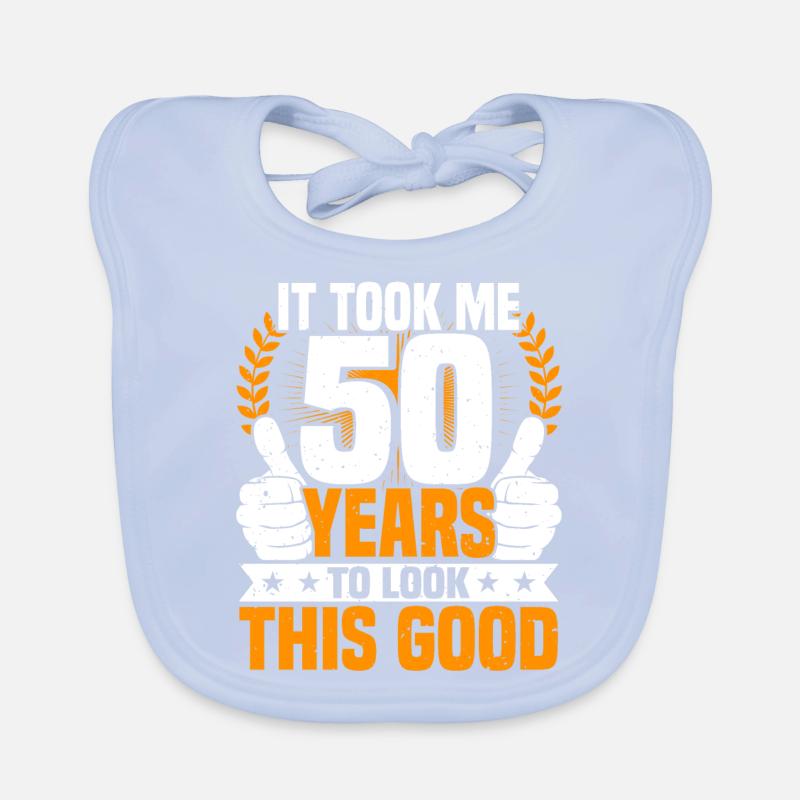 Il a fallu 50 ans drôle 50e anniversaire Bavoir bio Bébé