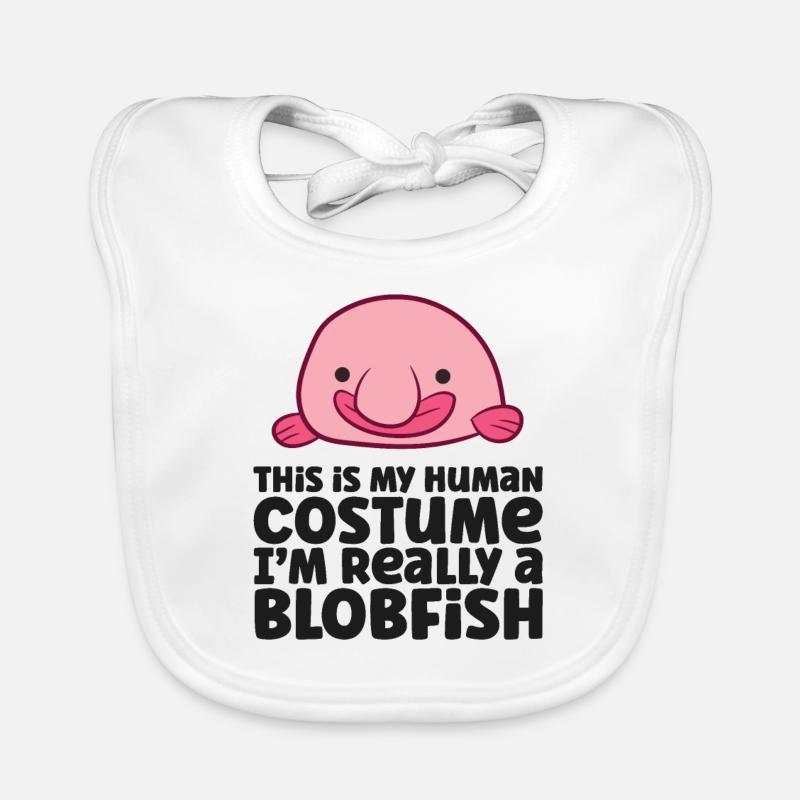 This Is My Human Costume I'm Really A Blobfish Baby Bio-Lätzchen