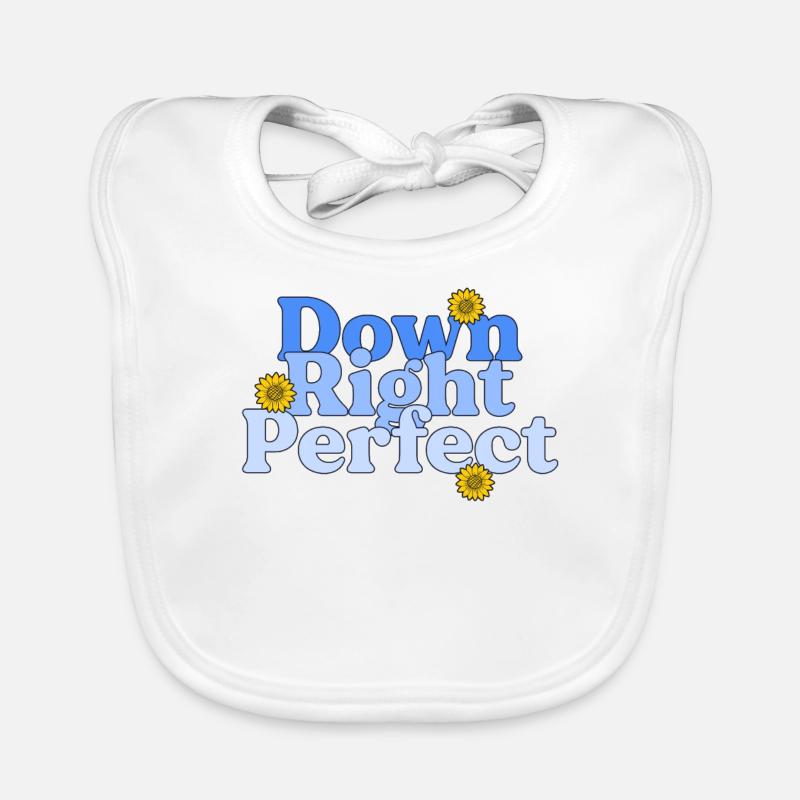 Down Right Perfect Sunflower World Down-Syndrom Baby Bio-Lätzchen